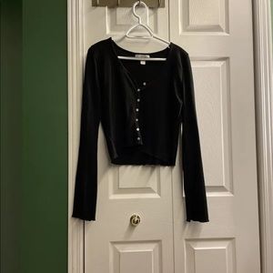 Long sleeve cropped top